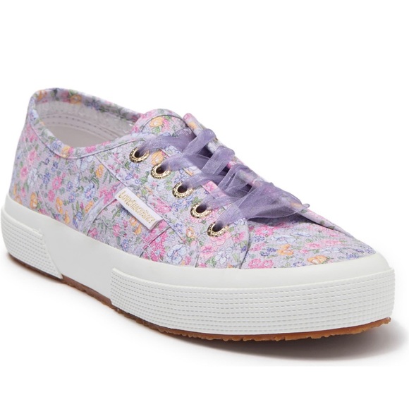 Superga Shoes - Superga Love Shack Fancy Sneakers, Lavender Blooms, w/Extra Laces, Canva…